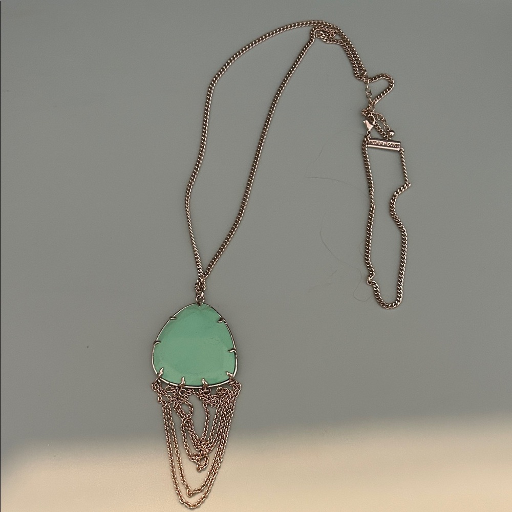 Green reversible Kendra Scott necklace